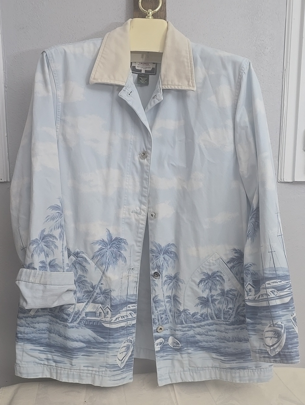 Ralph Lauren Light Blue Navel Supply Company Barn Jacket.⁷